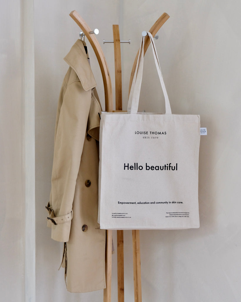 Louise Thomas Skin Care ethically sourced tote